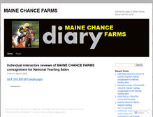 Tablet Screenshot of mainechancefarms.wordpress.com