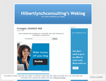 Tablet Screenshot of hilbertlynchconsulting.wordpress.com