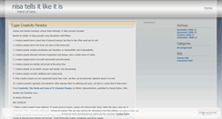 Desktop Screenshot of nisanisyo.wordpress.com