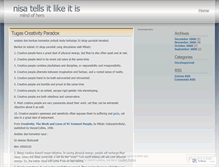 Tablet Screenshot of nisanisyo.wordpress.com