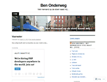 Tablet Screenshot of benonderweg.wordpress.com