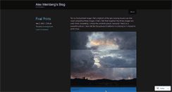 Desktop Screenshot of alexweinberg.wordpress.com