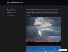 Tablet Screenshot of alexweinberg.wordpress.com