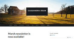 Desktop Screenshot of cassandradean.wordpress.com