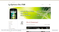 Desktop Screenshot of lgp500.wordpress.com