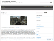 Tablet Screenshot of mw3hack.wordpress.com