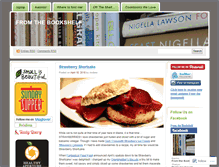 Tablet Screenshot of cookbookshelf.wordpress.com