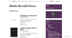 Desktop Screenshot of blackheraldpress.wordpress.com