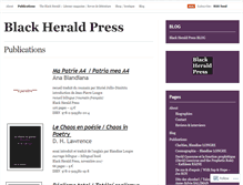 Tablet Screenshot of blackheraldpress.wordpress.com
