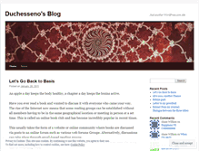 Tablet Screenshot of duchesseno.wordpress.com