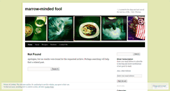 Desktop Screenshot of marrowmindedfool.wordpress.com