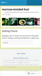 Mobile Screenshot of marrowmindedfool.wordpress.com