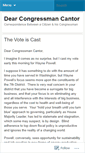 Mobile Screenshot of dearcongressmancantor.wordpress.com