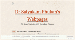 Desktop Screenshot of drsatyakamphukan.wordpress.com