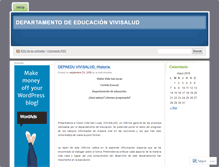 Tablet Screenshot of departamentoeducativovivisalud.wordpress.com