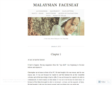 Tablet Screenshot of malaysianfaceseat.wordpress.com