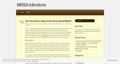 Desktop Screenshot of mrsainfections.wordpress.com