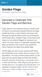 Mobile Screenshot of gardenflags.wordpress.com