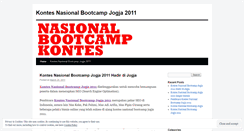 Desktop Screenshot of nasionalbootcampkontes.wordpress.com
