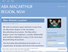 Tablet Screenshot of macarthuraba.wordpress.com