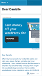 Mobile Screenshot of deardanielleadvice.wordpress.com