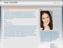 Tablet Screenshot of deardanielleadvice.wordpress.com
