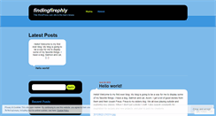 Desktop Screenshot of findingfirephly.wordpress.com