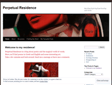 Tablet Screenshot of perpetualresidence.wordpress.com