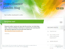 Tablet Screenshot of divineessencecandles.wordpress.com
