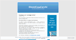 Desktop Screenshot of dimmicosacerchi.wordpress.com