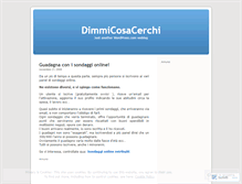 Tablet Screenshot of dimmicosacerchi.wordpress.com