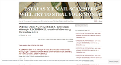 Desktop Screenshot of emailscammersestafasxemail.wordpress.com