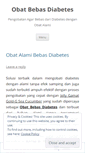 Mobile Screenshot of obatbebasdiabetes.wordpress.com