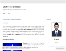 Tablet Screenshot of obatbebasdiabetes.wordpress.com