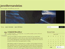 Tablet Screenshot of jennifermandelas.wordpress.com