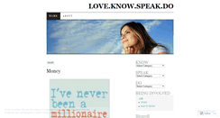 Desktop Screenshot of loveknowspeakdo.wordpress.com