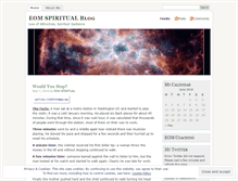 Tablet Screenshot of eomspiritual.wordpress.com