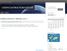Tablet Screenshot of cienciaymatematicas.wordpress.com