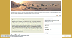 Desktop Screenshot of livinglifewithtruthandcompassion.wordpress.com