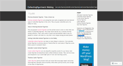 Desktop Screenshot of collectingfigurines.wordpress.com