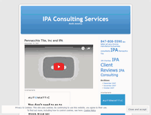 Tablet Screenshot of internationalprofitassociates.wordpress.com