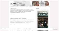 Desktop Screenshot of libroslateatral.wordpress.com