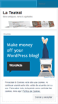 Mobile Screenshot of libroslateatral.wordpress.com