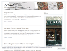 Tablet Screenshot of libroslateatral.wordpress.com