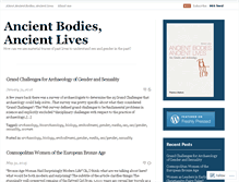 Tablet Screenshot of ancientbodies.wordpress.com