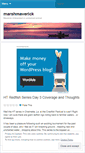 Mobile Screenshot of marshmaverick.wordpress.com