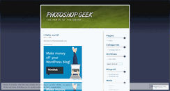 Desktop Screenshot of photoshopgeek.wordpress.com