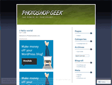 Tablet Screenshot of photoshopgeek.wordpress.com