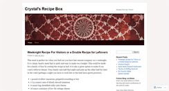 Desktop Screenshot of crystalsrecipebox.wordpress.com