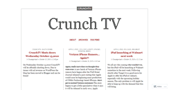 Desktop Screenshot of crunchtv.wordpress.com